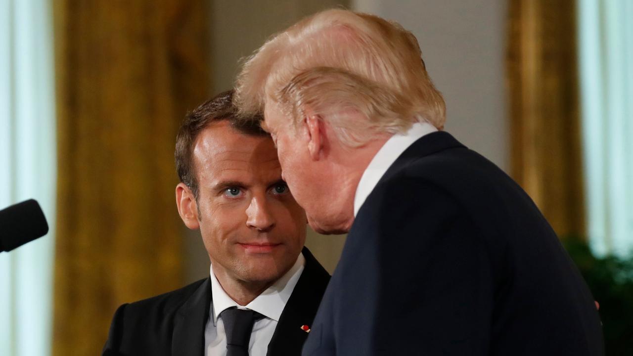Trump on Macron: I like him a lot