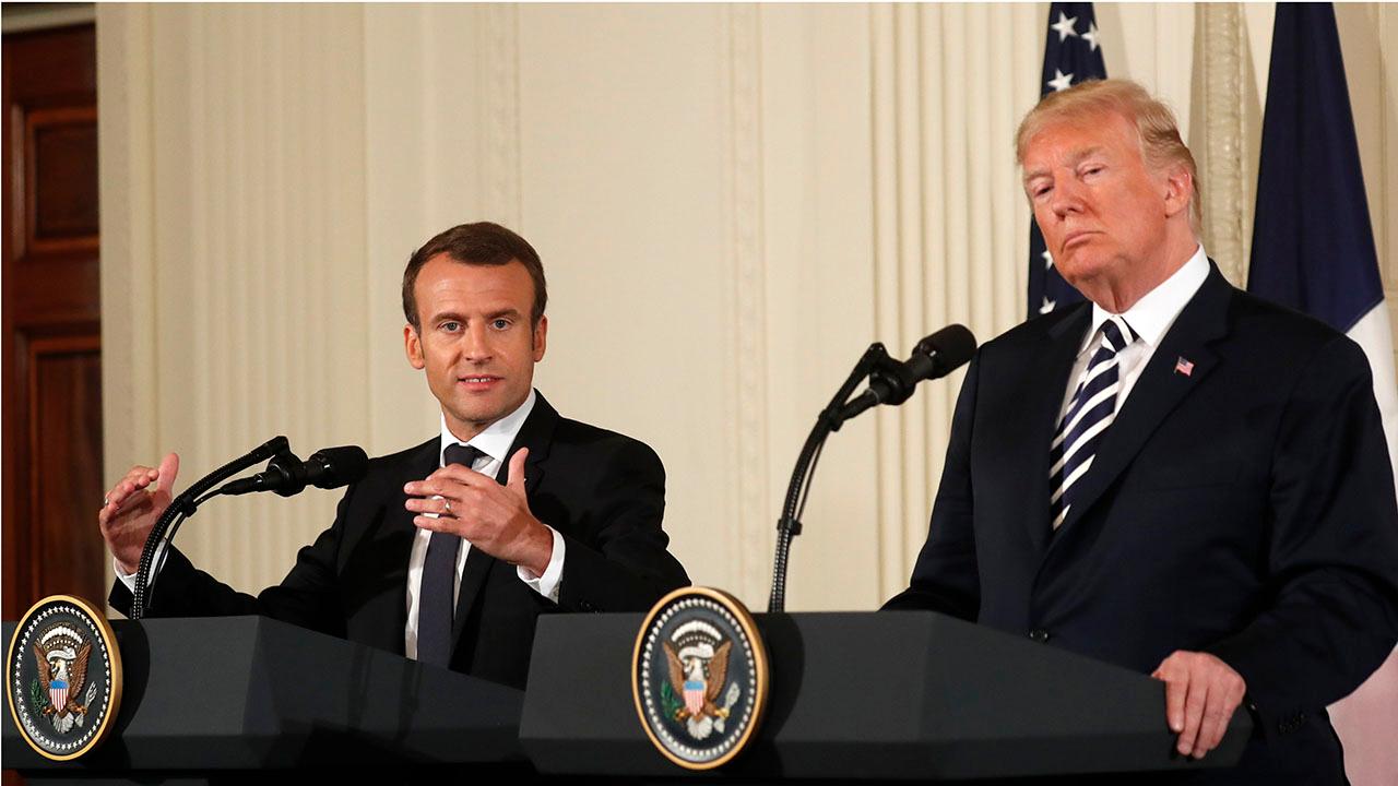 Trump and Macron clash over the Iran deal