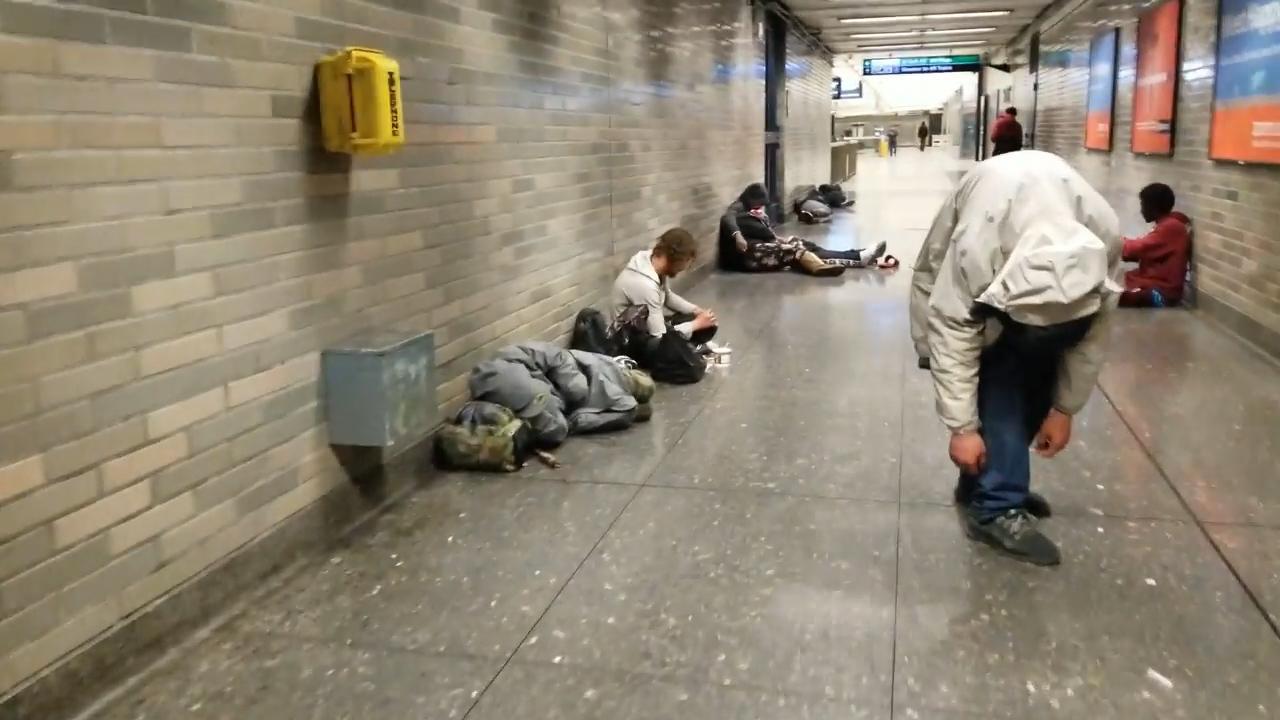 Shocking video: Junkies shoot up in San Francisco station