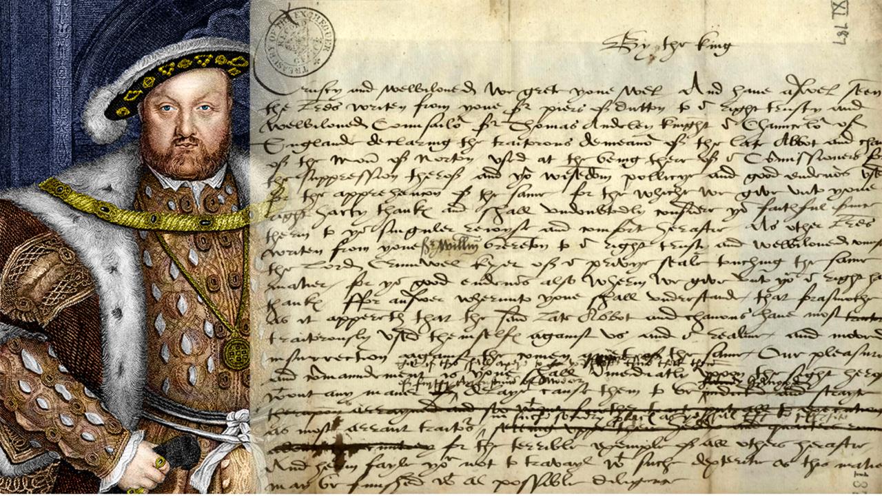Henry VIII's bloodthirsty letter demands monk's brutal death