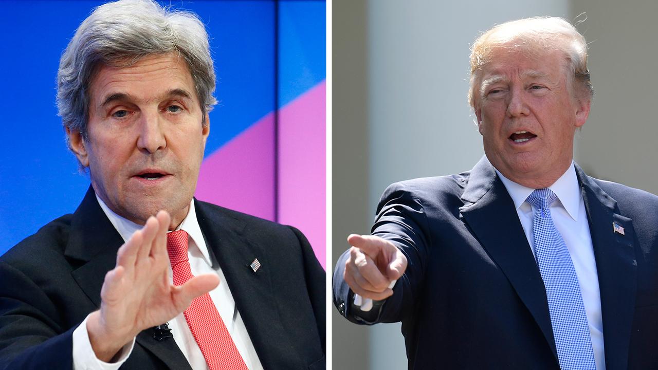 Trump blasts Kerry back channel efforts on Iran deal
