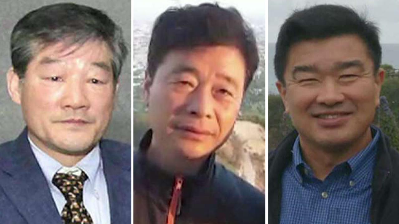 3 US captives held in North Korea on way home with Pompeo