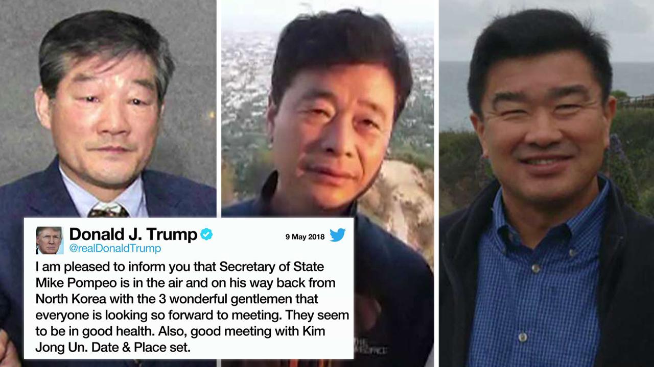 President Trump: North Korea releases 3 US detainees