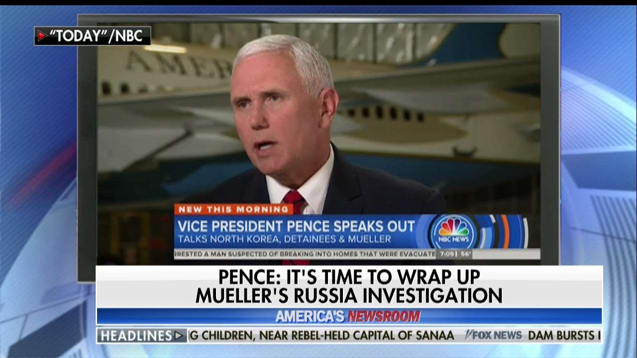 Pence: Mueller probe must come to an end. 