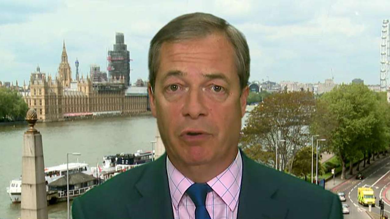 Nigel Farage reacts to stabbing attack in Paris