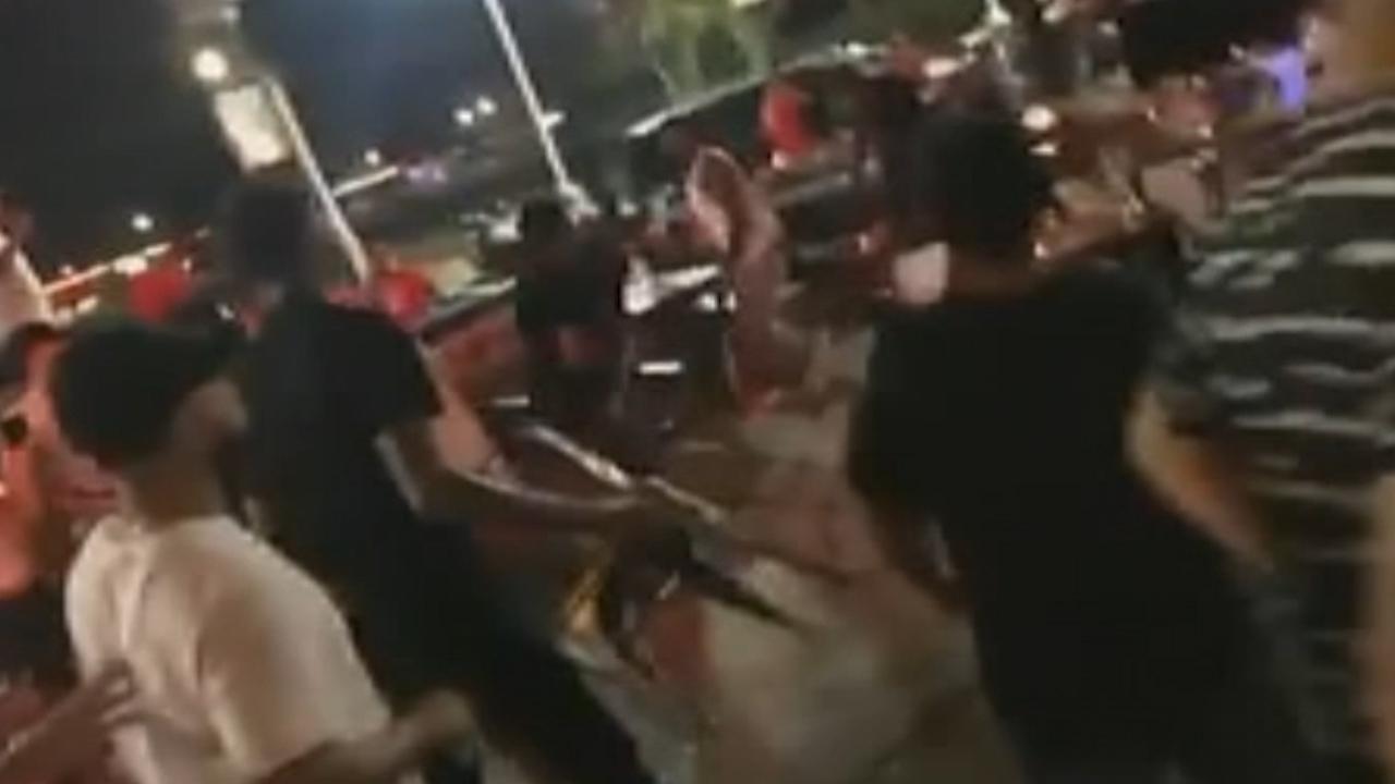 Chaotic Houston bar fight caught on camera
