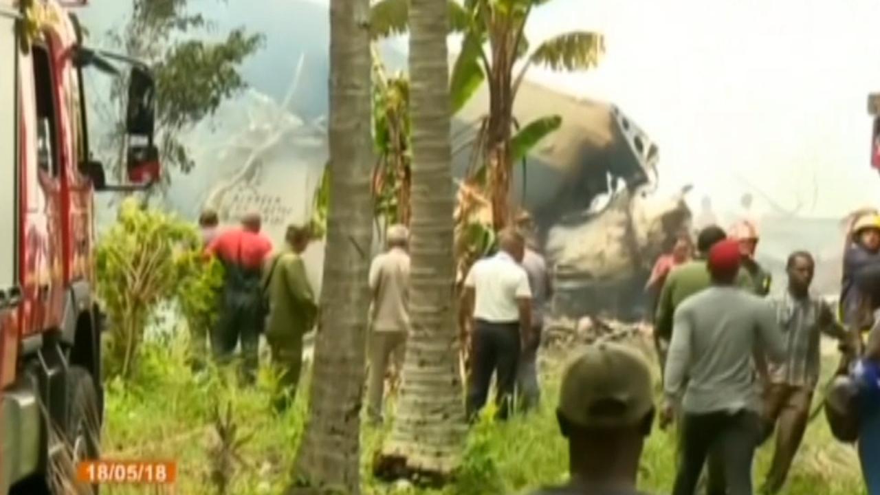 Cuban airline jet with 113 aboard crashes; 3 survivors critical