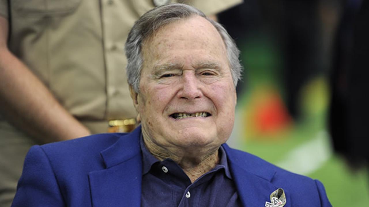 George H. W. Bush arrives in Maine