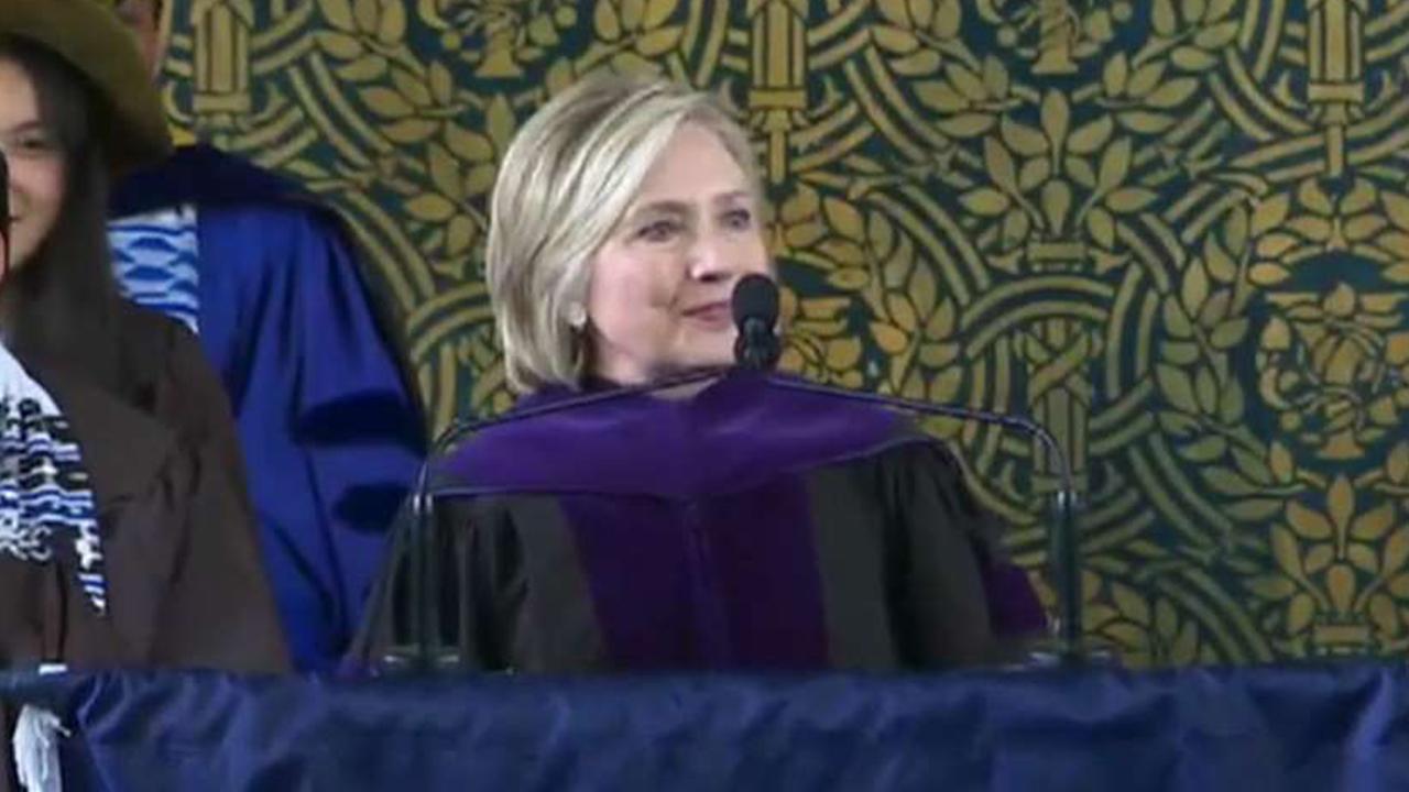 Hillary Clinton speaks at Yale Class Day