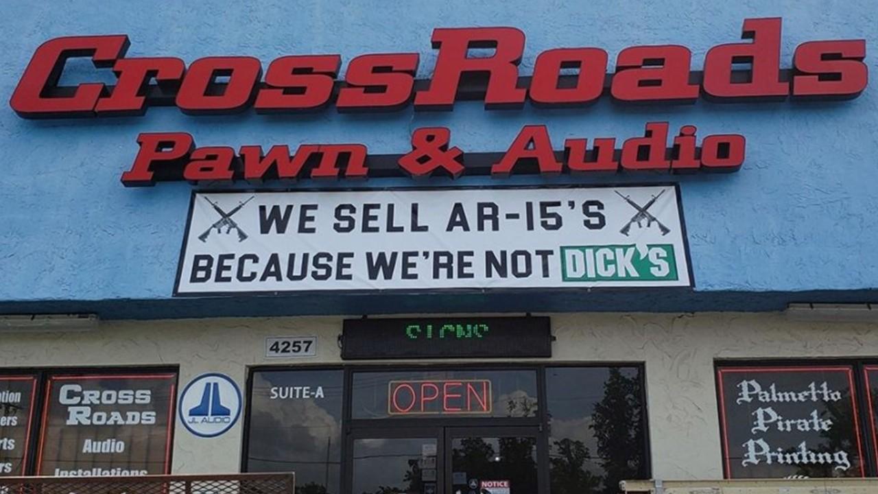 Pawn Shop Trolls Dicks Sporting Goods With Sign Fox News Video