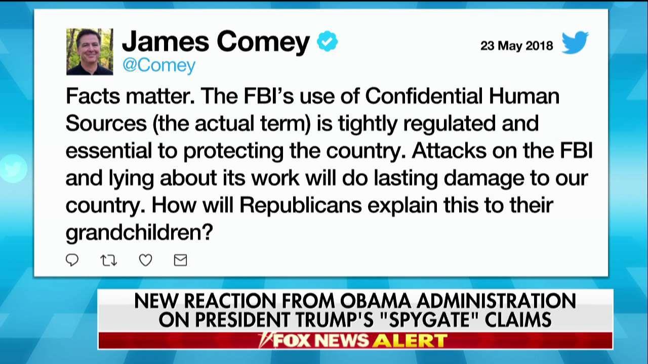 'Facts Matter': Comey Responds to Trump's 'Spygate' Claims