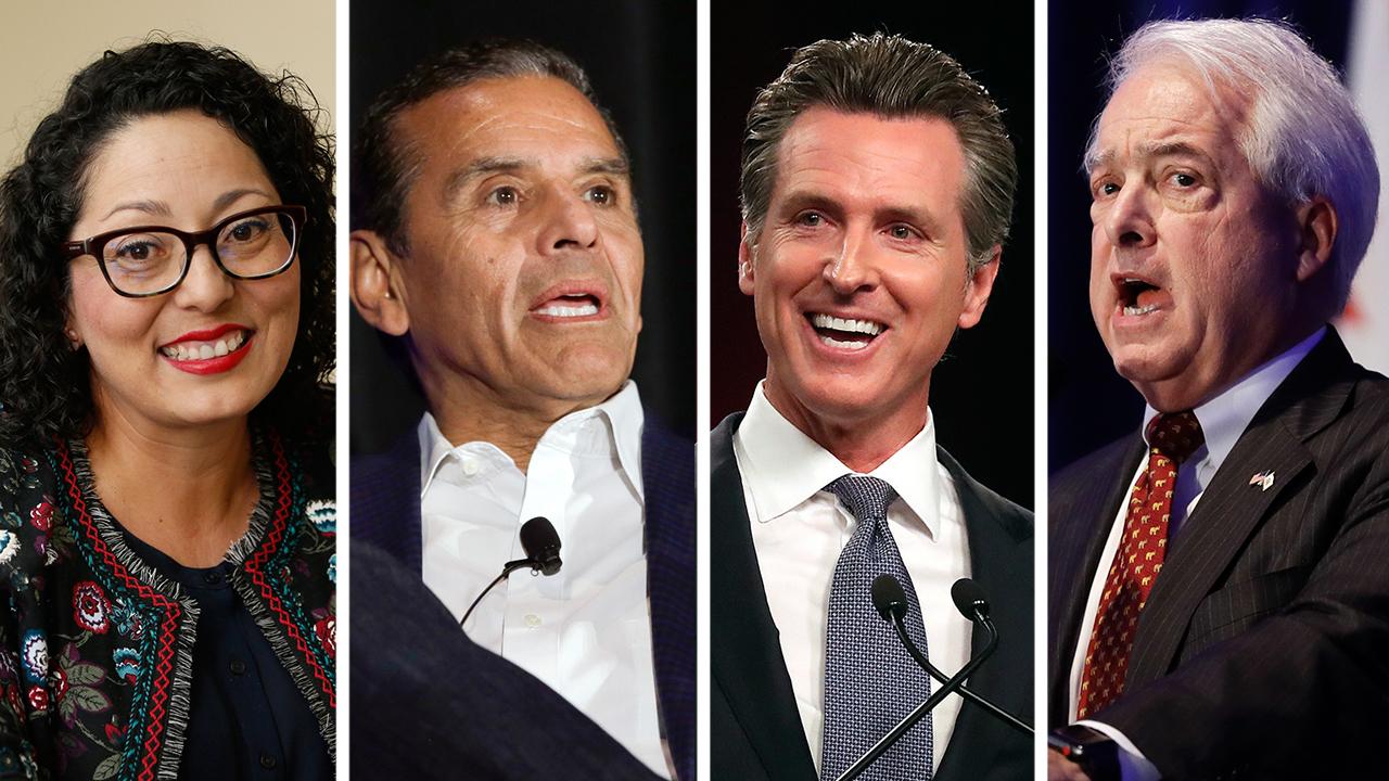 Candidates for California governor fight for top two spots
