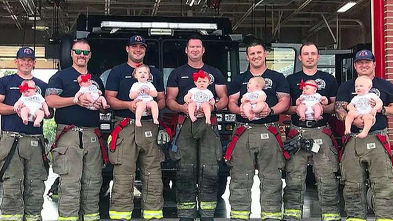 7 Oklahoma firefighters welcome babies months apart