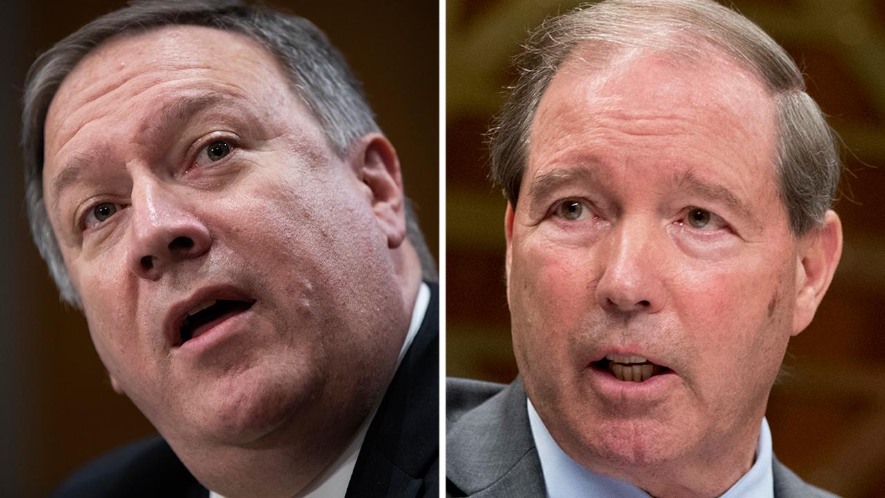 Pompeo, Udall spar over Trump conflict of interest questions