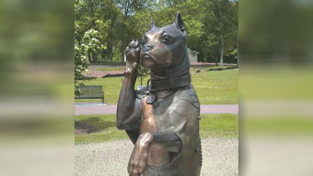 'Stubby' sculpture honors famous American war dog