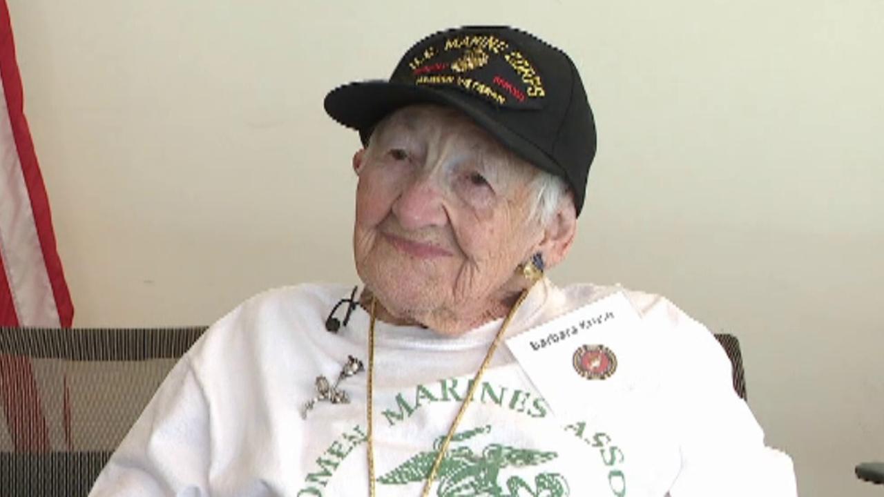 One of the first female Marines honored at luncheon
