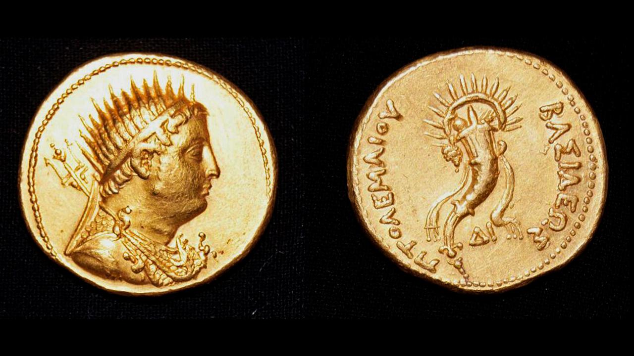 Ancient coin depicting King Ptolemy III uncovered in Egypt