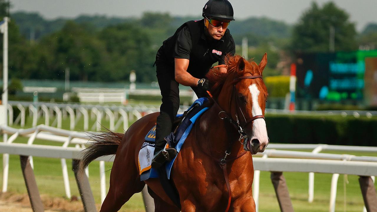 Justify tries for Triple Crown at Belmont Stakes