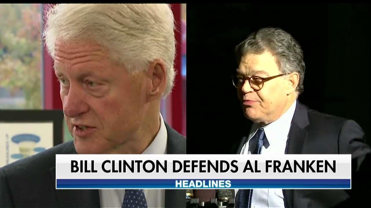 Bill Clinton Questions Sen. Al Franken Sexual Harassment Accusations