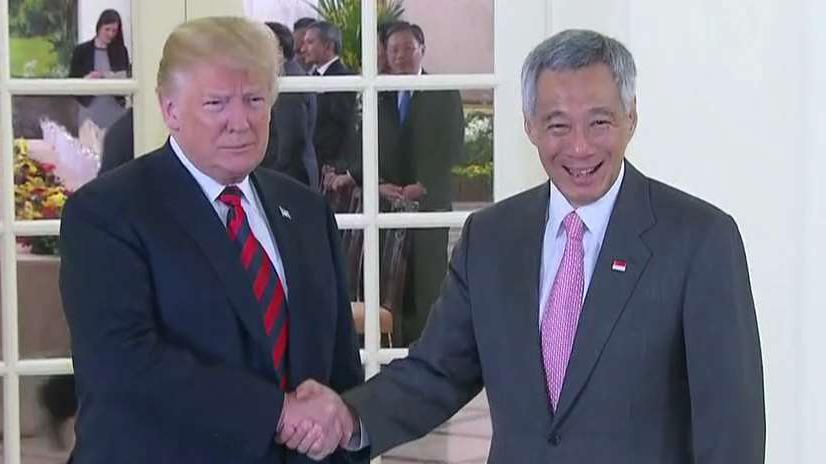 President Trump meets Singapore's PM Lee