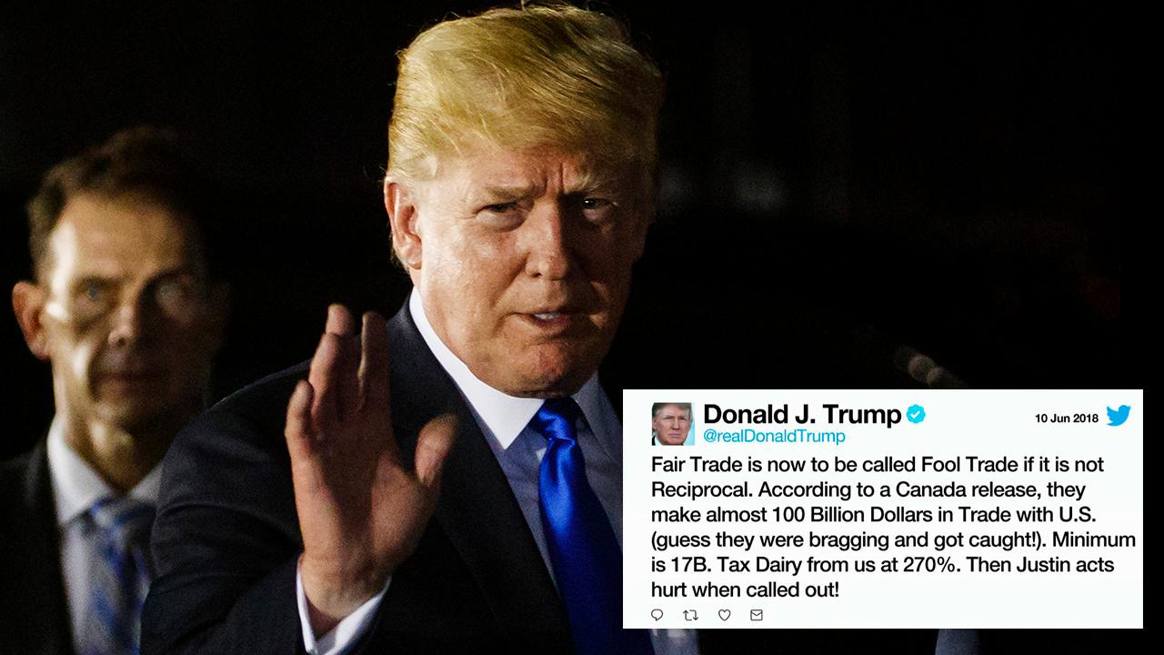 Trump escalates G7 feud with barrage of post-summit tweets