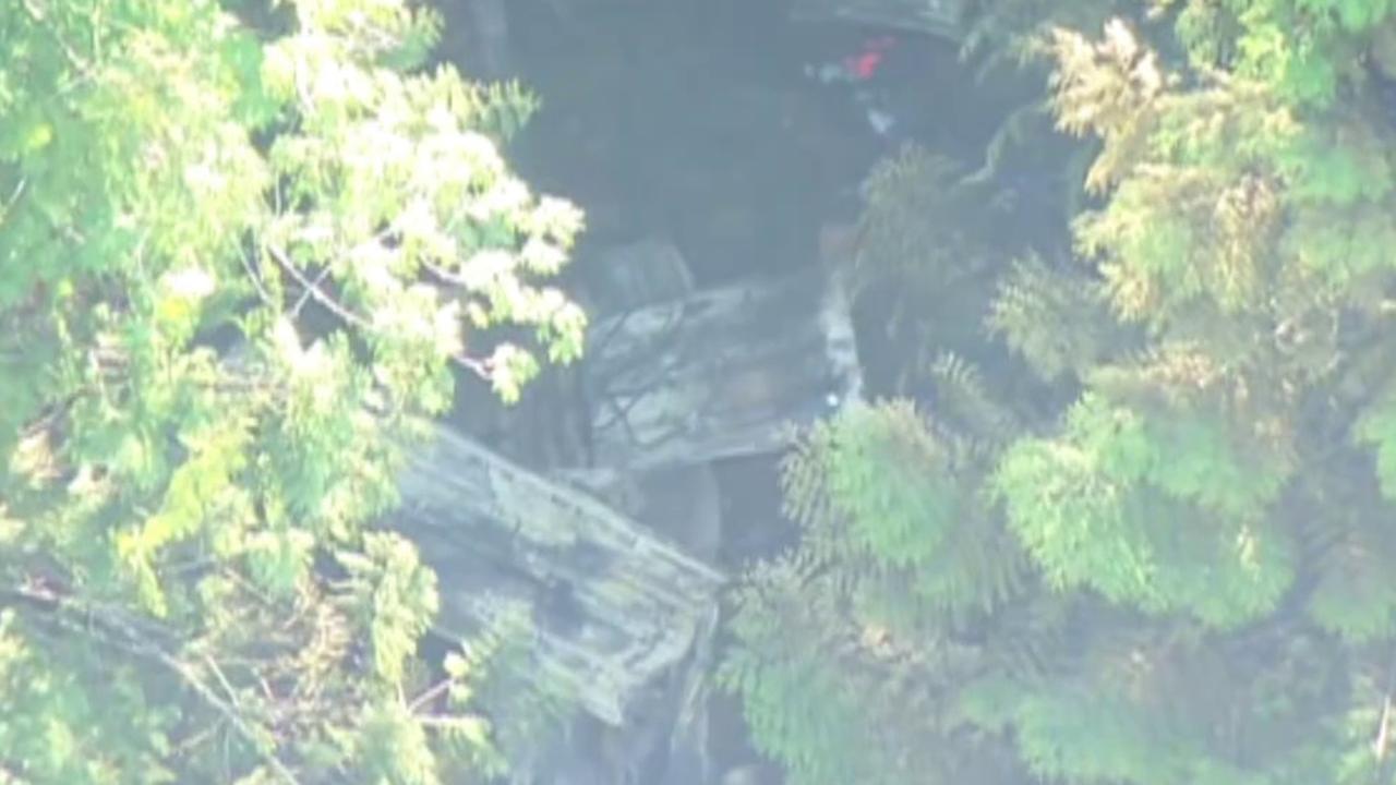 Aerial footage shows aftermath of deadly cabin explosion