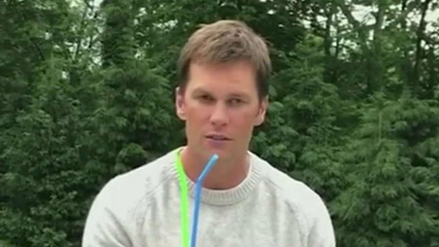 Tom Brady campaigns against the use of plastic straws