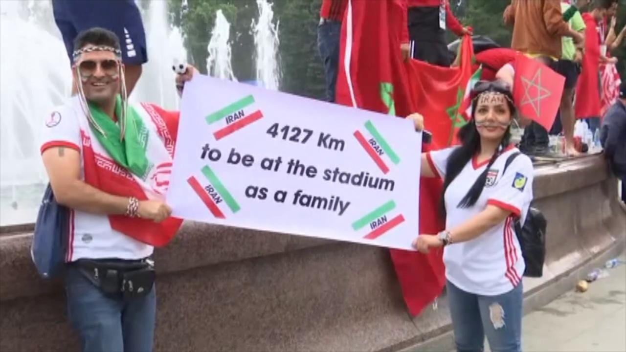 Iranian fans gear up for World Cup match against Morocco