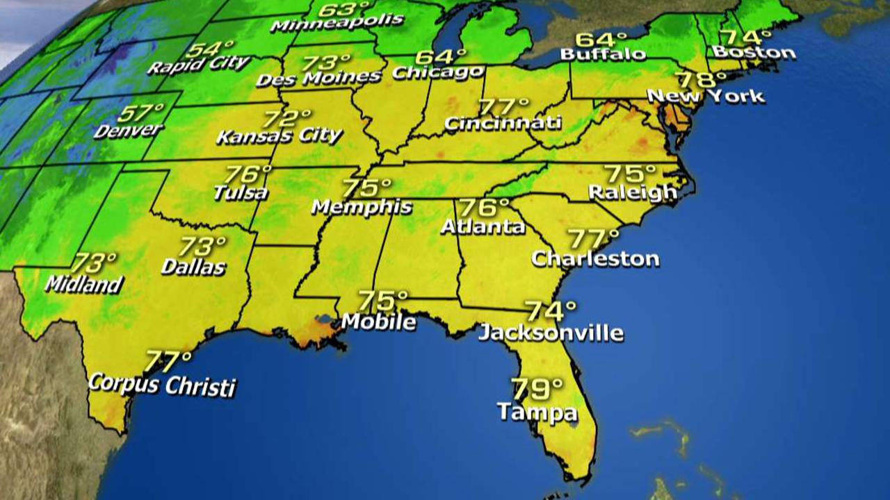 National forecast for Tuesday, June 19