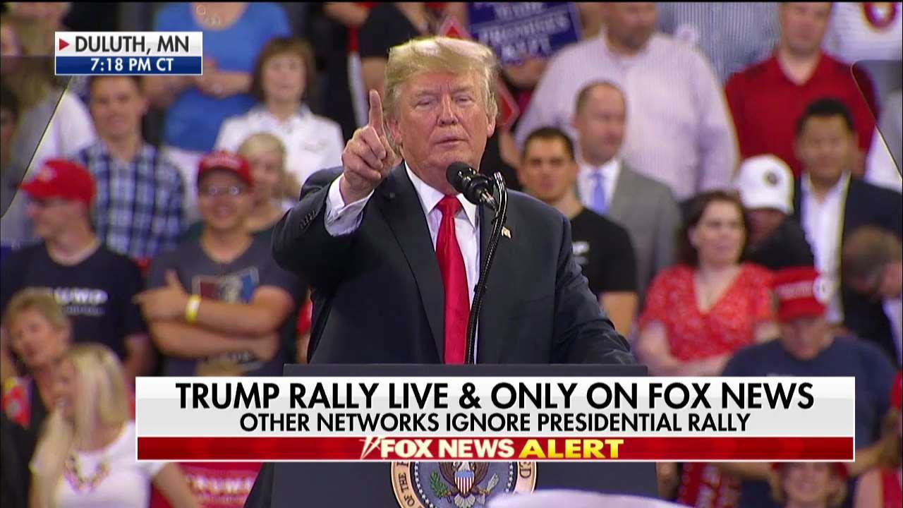 Trump Taunts Protesters at Duluth MN Rally