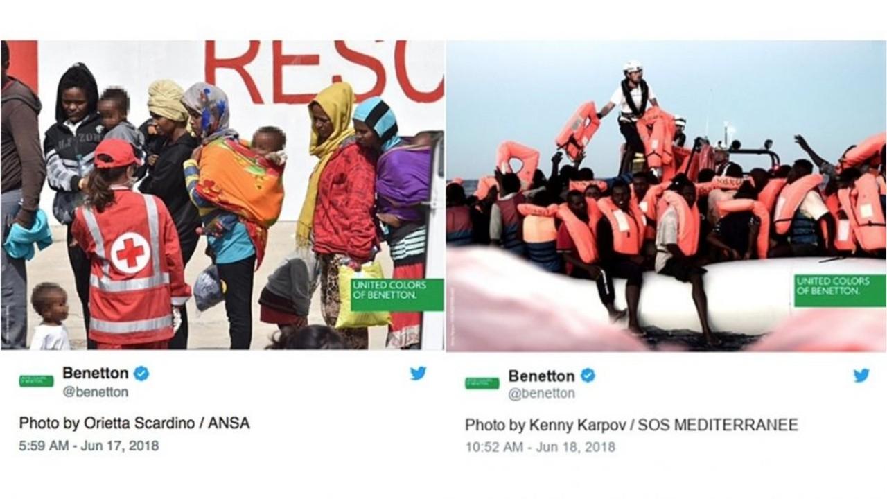 United Colors of Benetton slammed for using migrants in ad