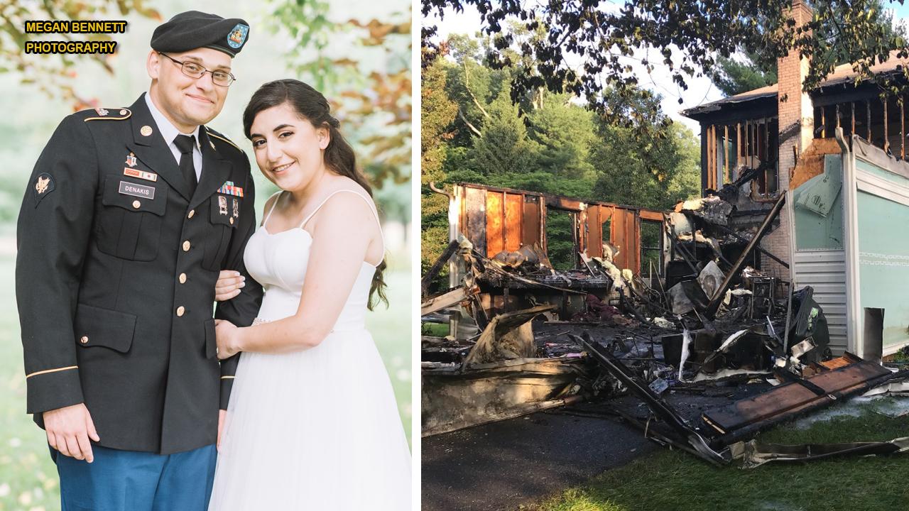 Couple escapes house fire on morning of wedding