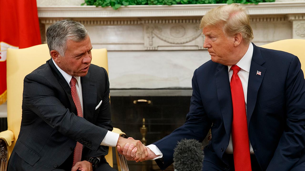 King Abdullah and Trump meet, discuss peace process
