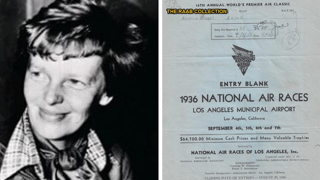 Document signed by Amelia Earhart discovered in attic box