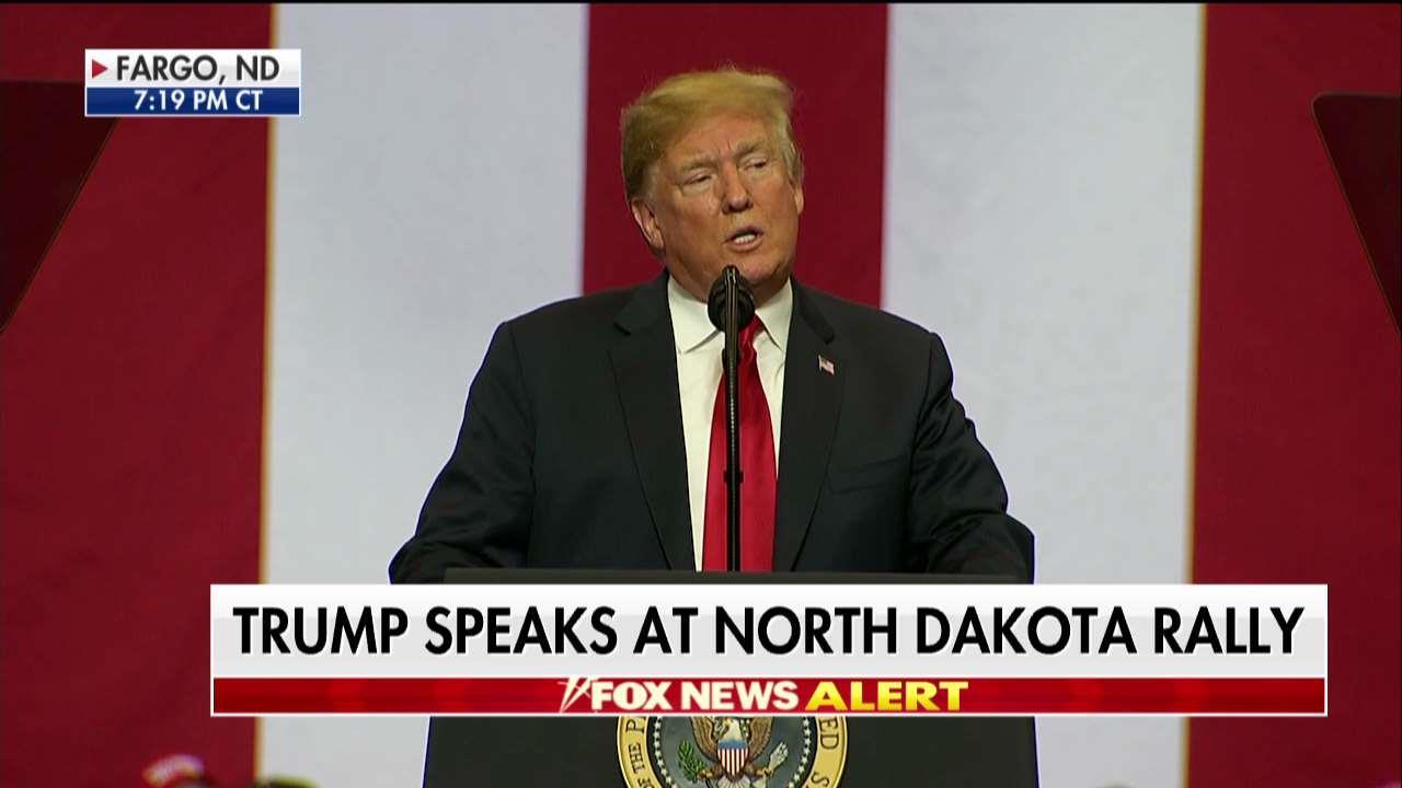 Trump Rips Maxine Waters at North Dakota Rally
