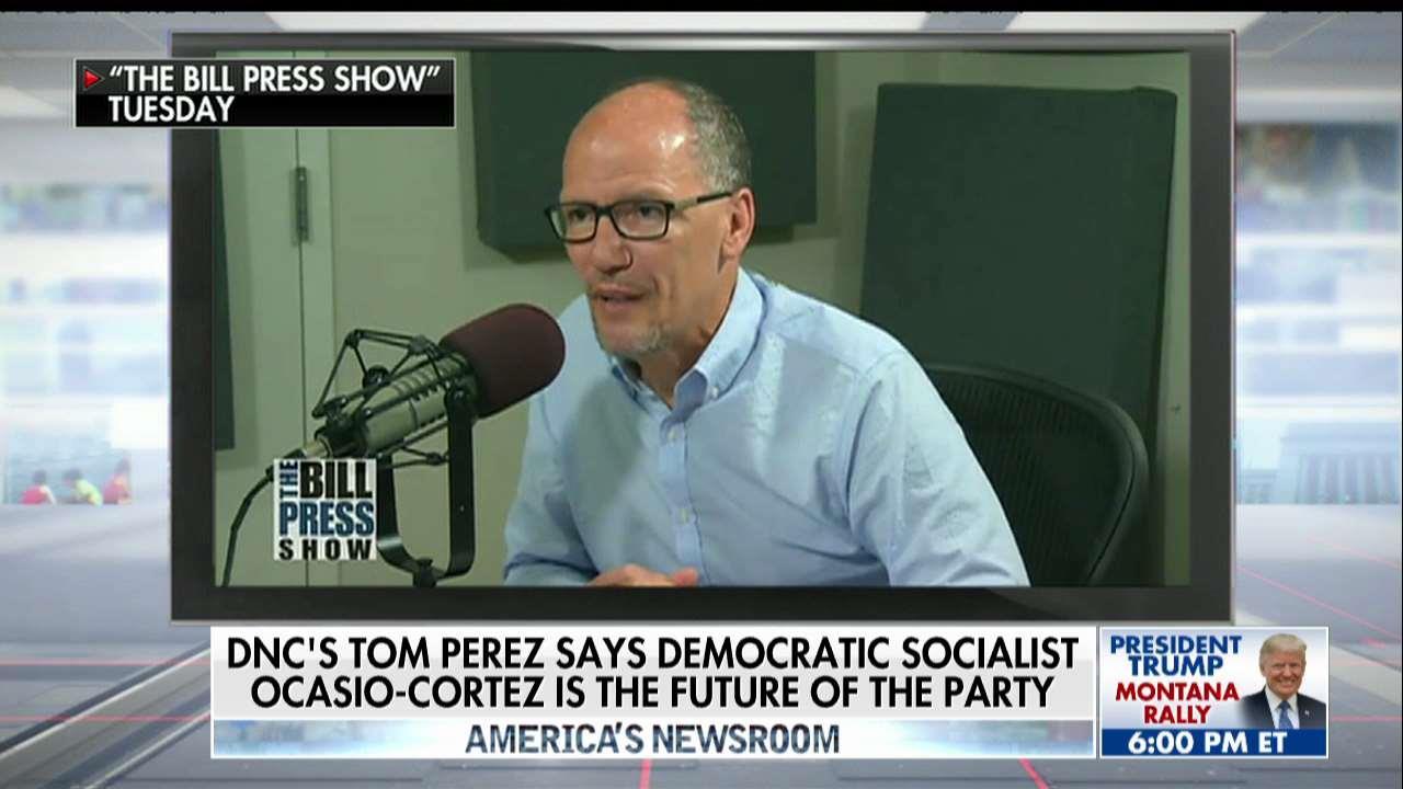 Perez says candidates like Ocasio-Cortez are the "future" of the party. 