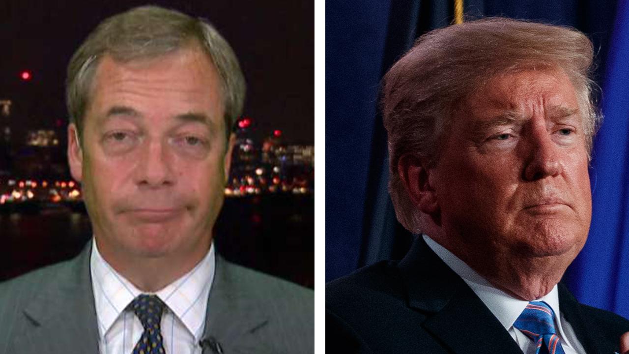 Nigel Farage on the 'red line' Trump 'ban'