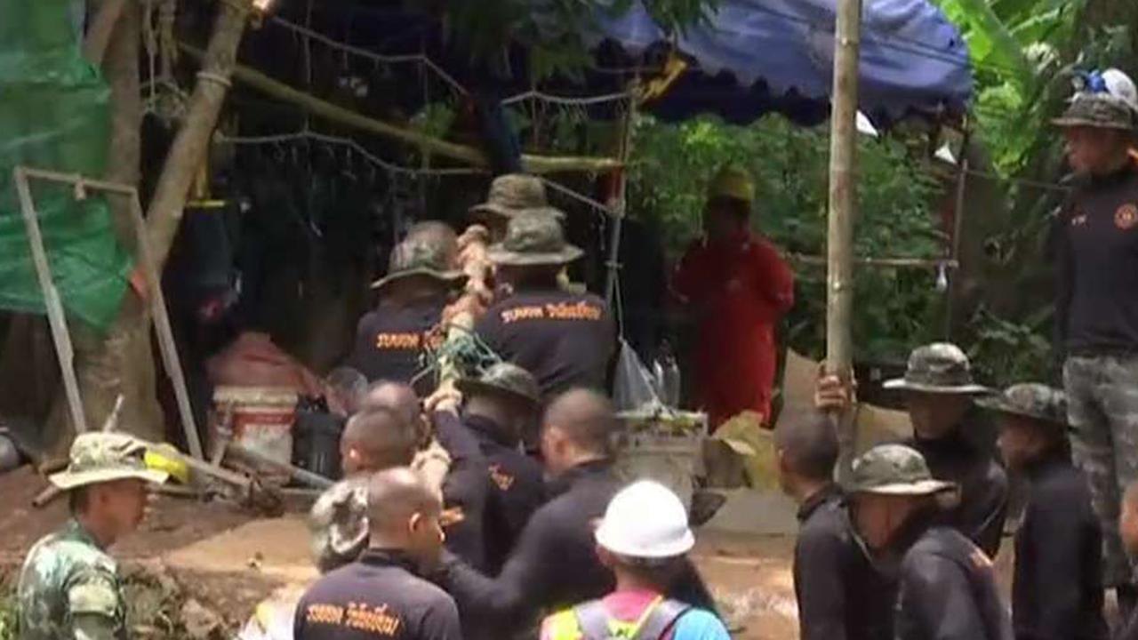 Efforts underway to save boys trapped in Thailand cave