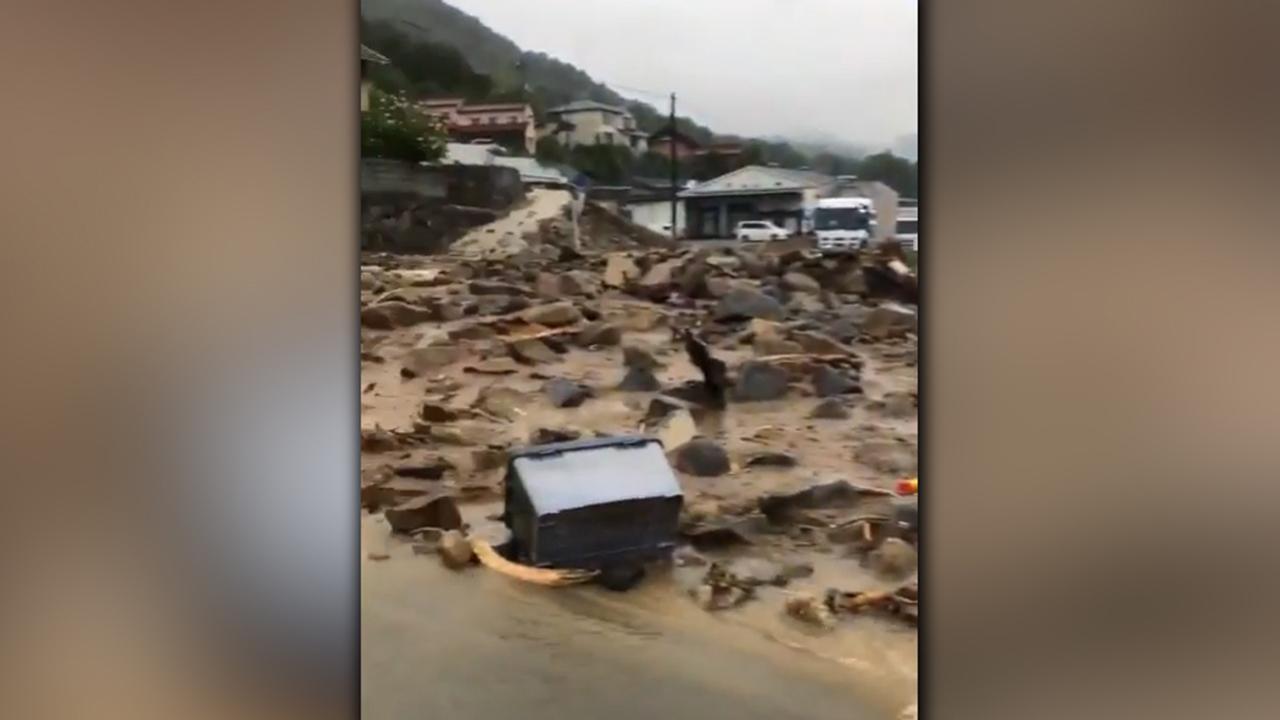 Torrential rain causes deadly landslide in Japan