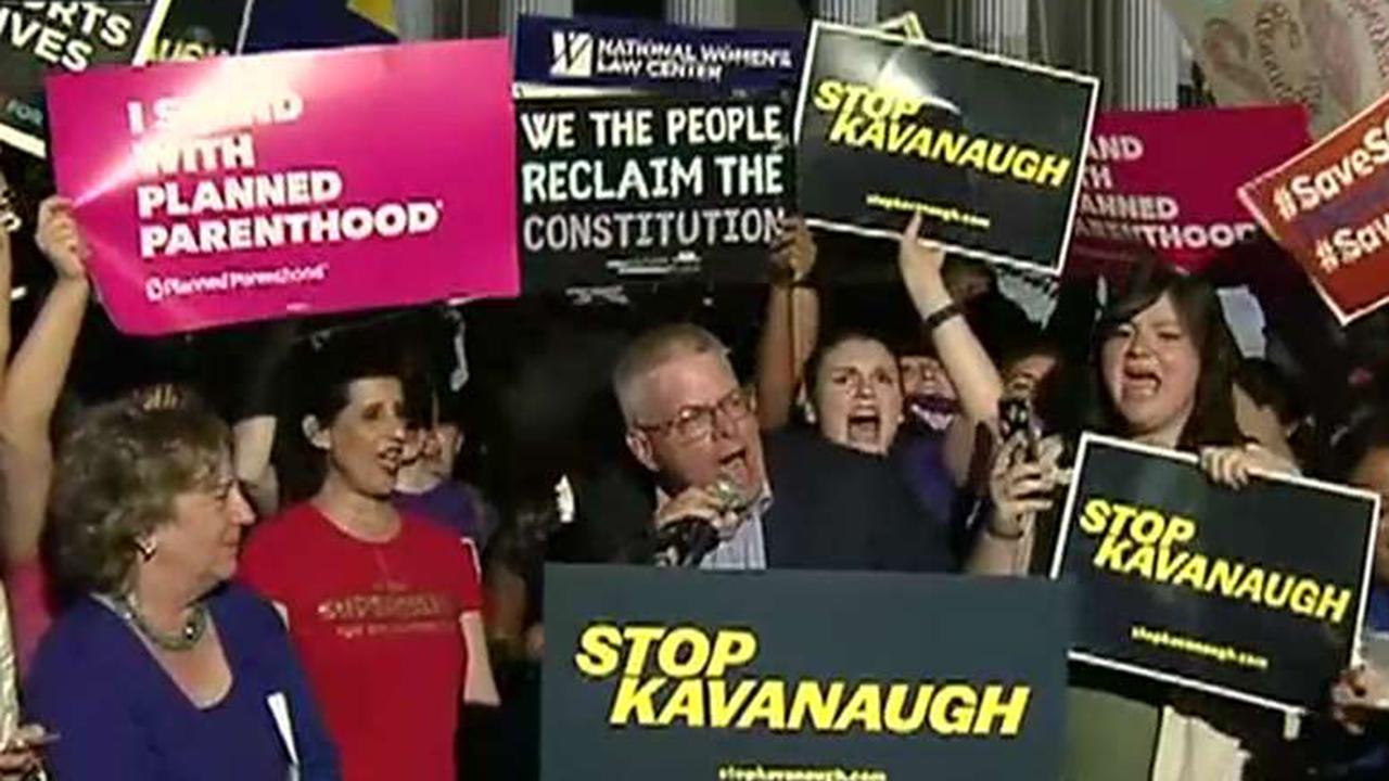 Democrats rally against Kavanaugh's nomination