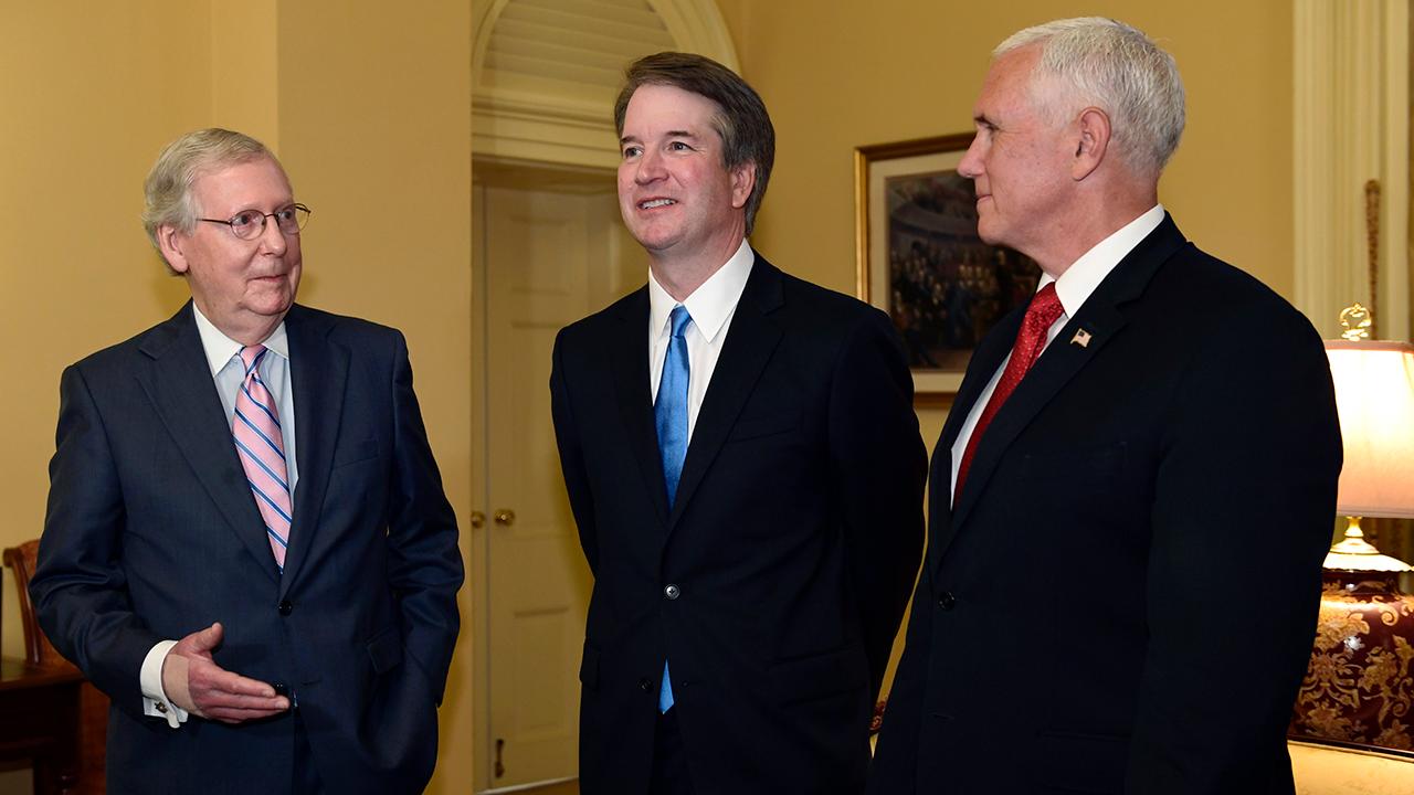 Pence, McConnell welcome Brett Kavanaugh to Capitol Hill