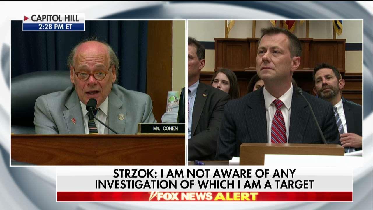 Rep. Cohen says Strzok deserves Purple Heart for enduring GOP attacks. 