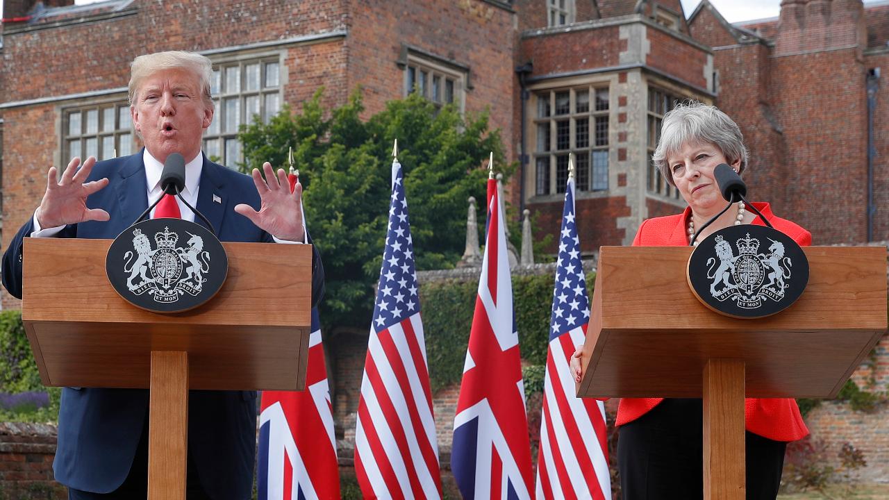Trump walks back remarks on May's handling of Brexit