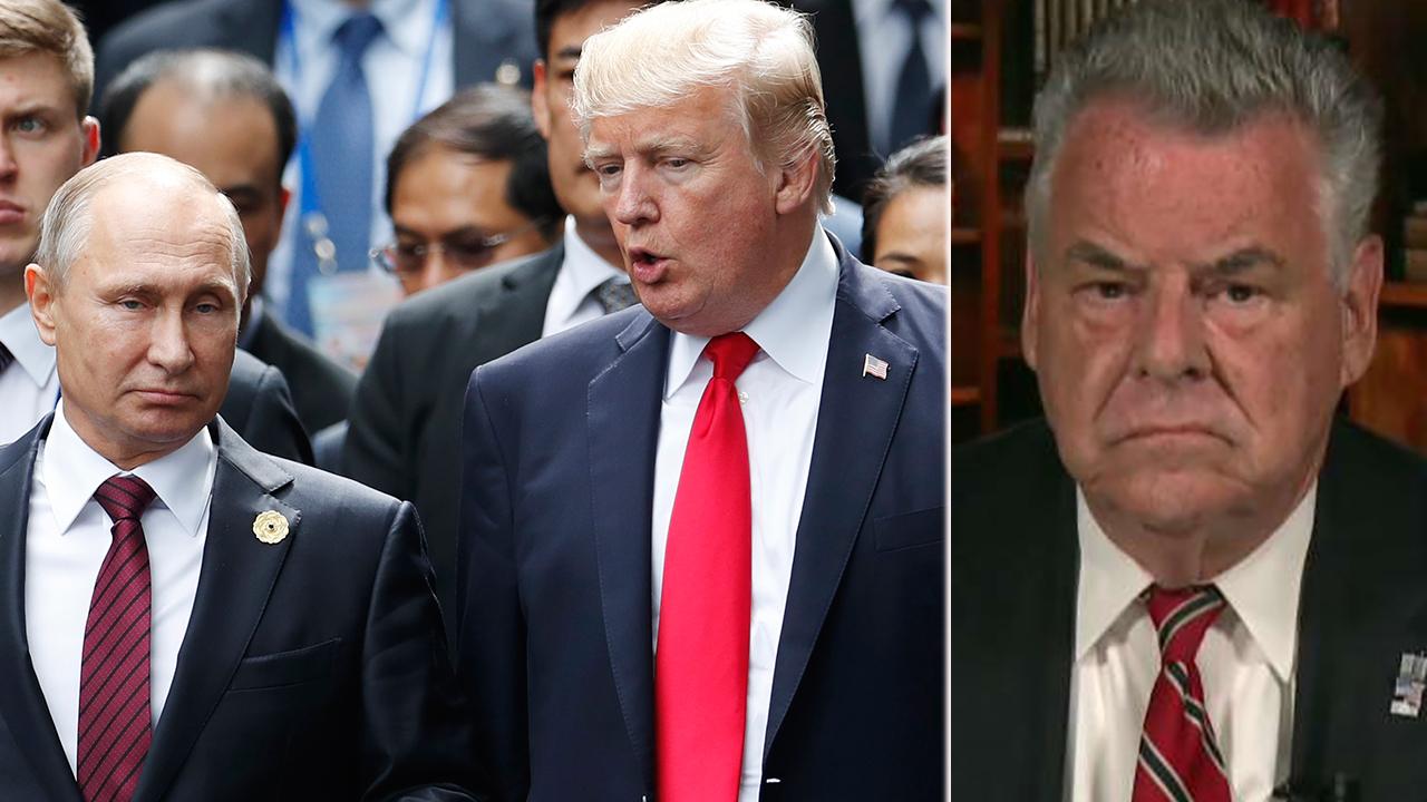 Rep. King: Trump should go on offense during Putin summit