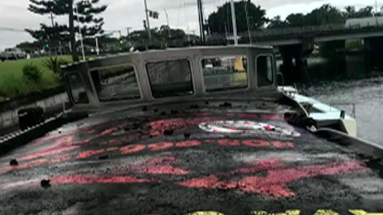 'Lava bomb' crashes through roof of tour boat in Hawaii