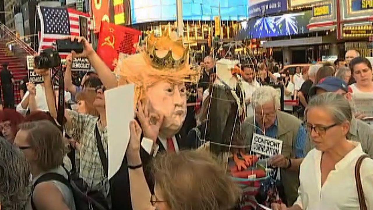 Anti-Trump vigil held in New York City