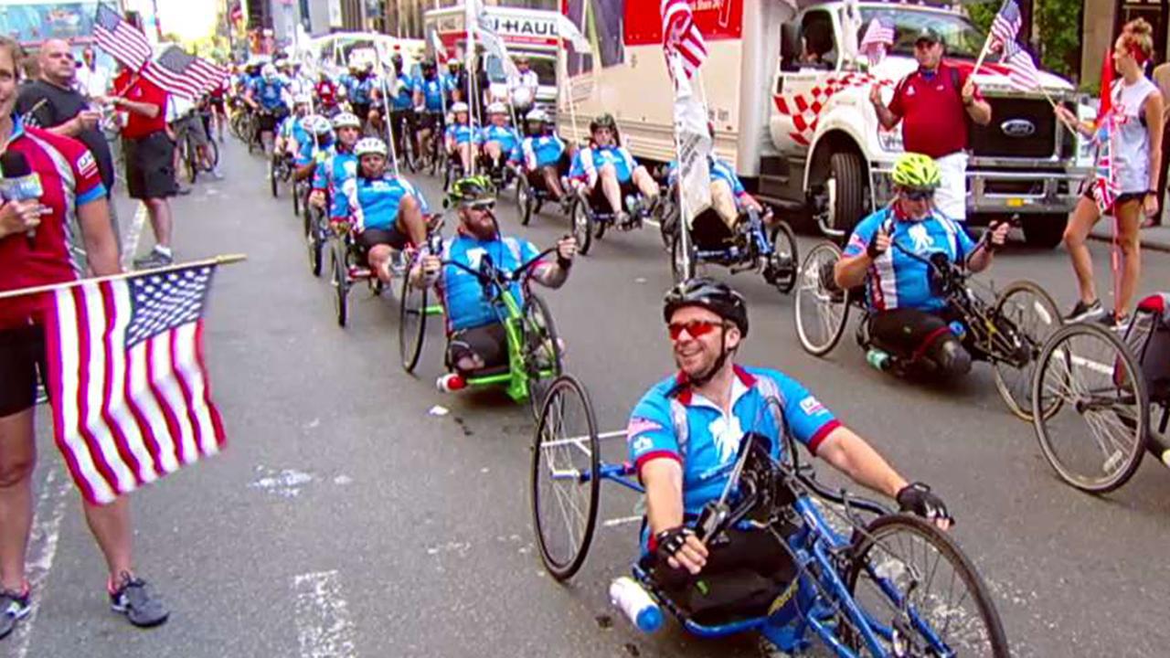 15th annual Soldier Ride takes off from Fox News HQ in NYC