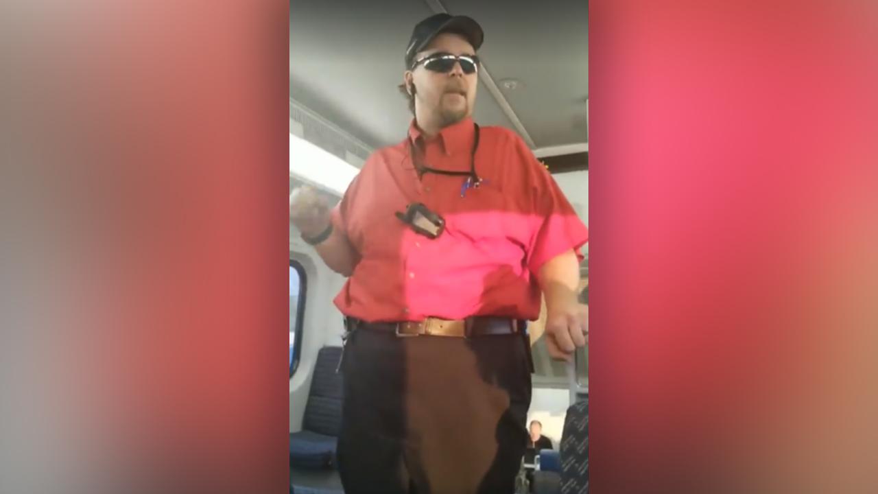 Video catches confrontation between train worker, passengers