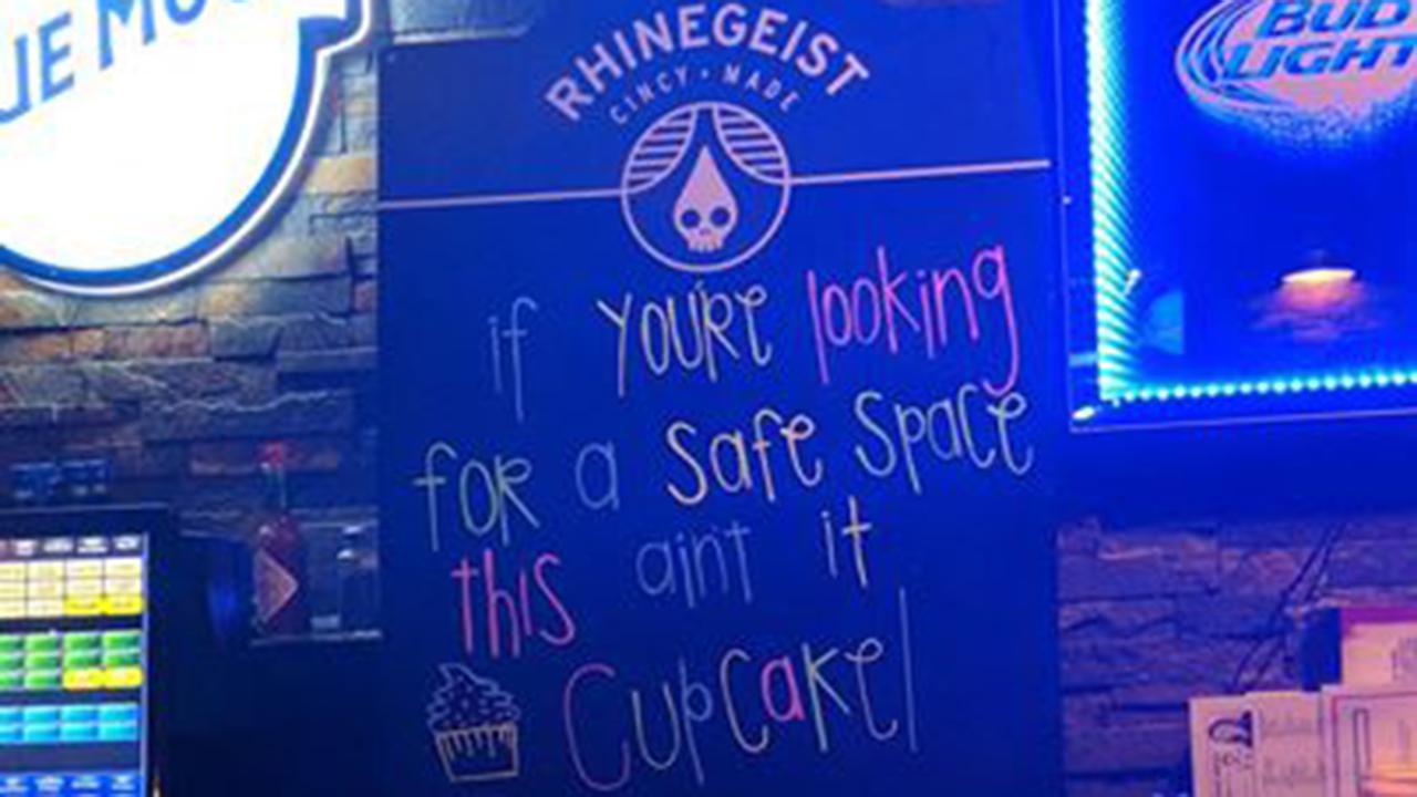 Ohio bar faces backlash over 'safe space' sign