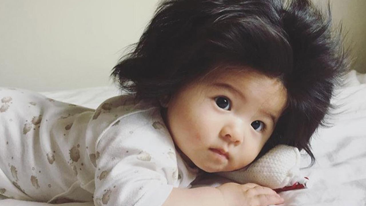 7-month old baby with crazy head of hair goes viral